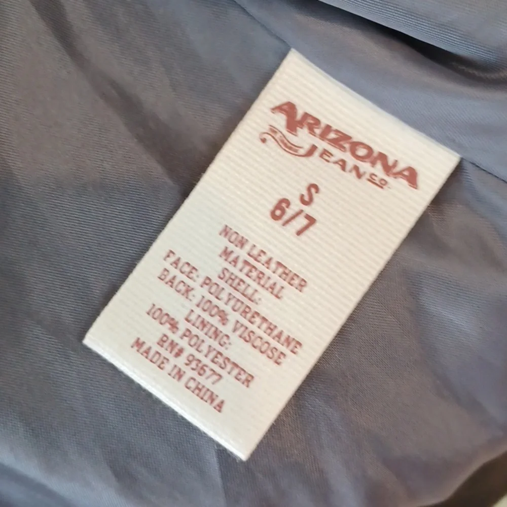 Arizona Jean Co. Motorcycle Jacket size 6/7 black
